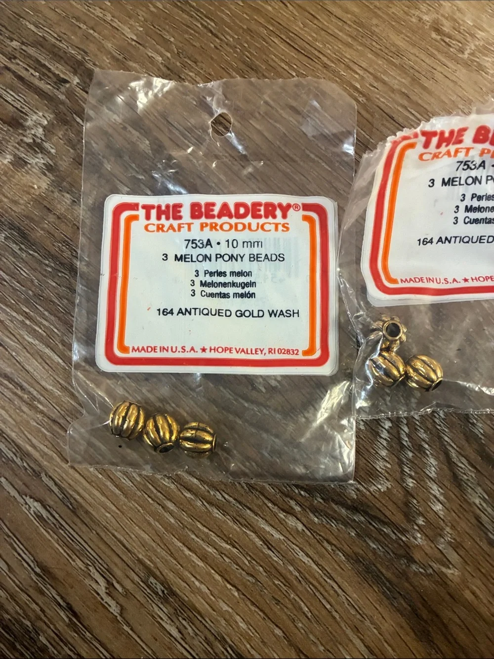 VTG the Beadery melon pony beads